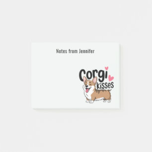 Cute Corgi Mom Gift Cartoon Puppy Dog Lover Post-it Notes
