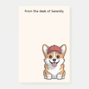 Cute Corgi Mom Gift Cartoon Puppy Dog Lover Post-it Notes