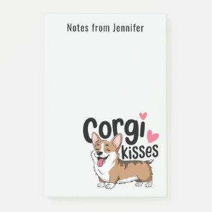 Cute Corgi Mom Gift Cartoon Puppy Dog Lover Post-it Notes