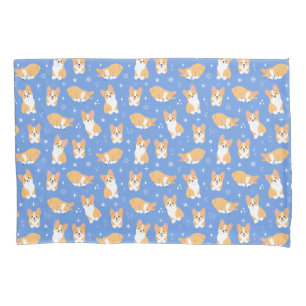 Cute Corgi Pattern Pillow Case