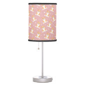 Cute Corgi Pattern Pink Table Lamp (Right)