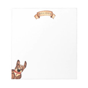 Cute Corgi Personalized Notepad