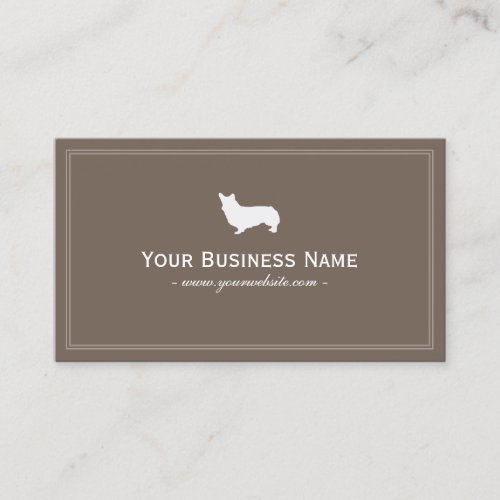 Simple Welsh Corgi Business card