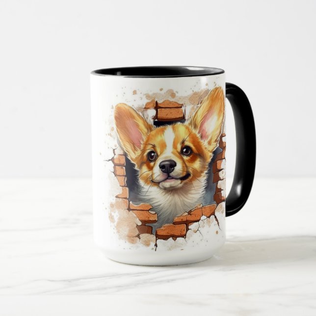 Cute Corgi pup Mug (Front Right)