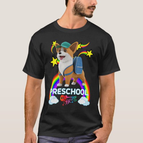 Cute Corgi Puppy Backpack Baseball Cap PRESCHOOL R T_Shirt