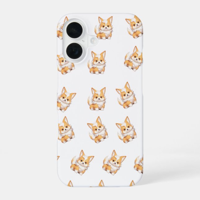 Cute Corgi Puppy Pattern Phone Case (Back)