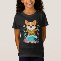Cute Corgi Sea King Cartoon | Kawaii Ocean Dog
