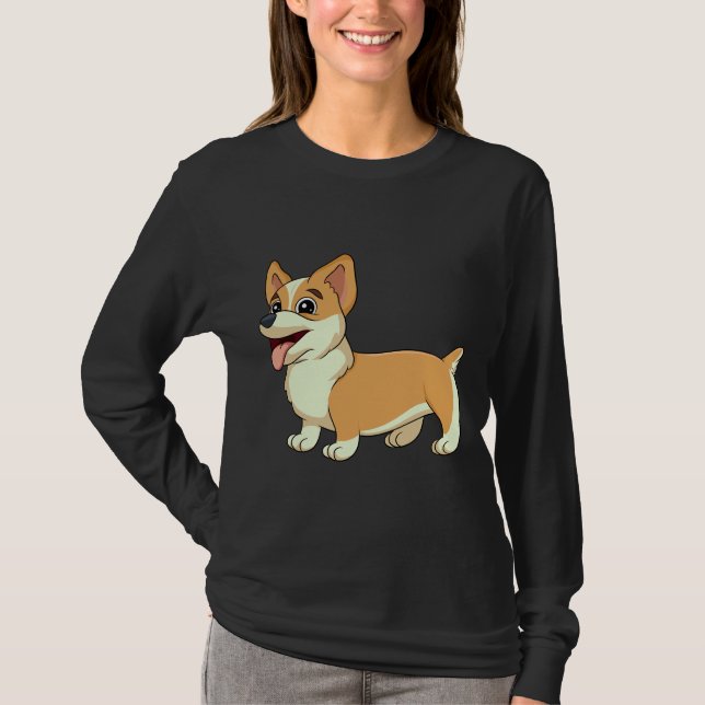 Cute Corgi      T-Shirt (Front)