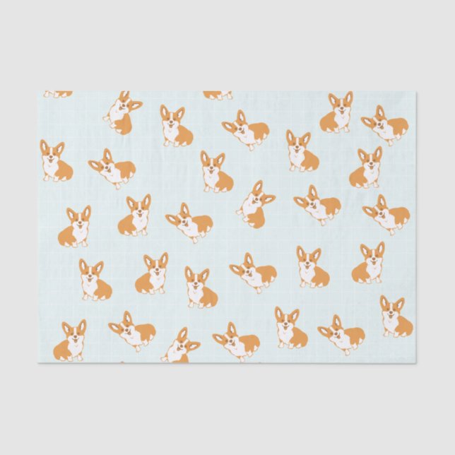 Cute Corgi Tissue Paper (Front)