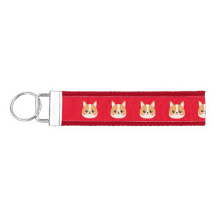 Cute Corgi Wrist Keychain