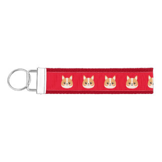 Cute Corgi Wrist Keychain