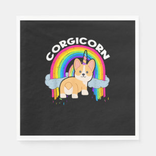 Cute Corgicorn _ Unicorn Rainbow _ Corgi Owner T-S Napkins