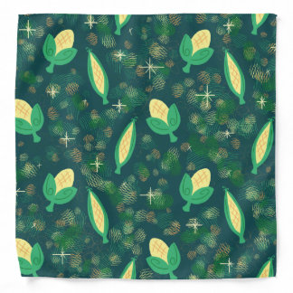 Cute Corn Veggie Pattern Bandana