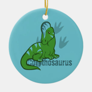 Cute Corythosaurus Ceramic Ornament