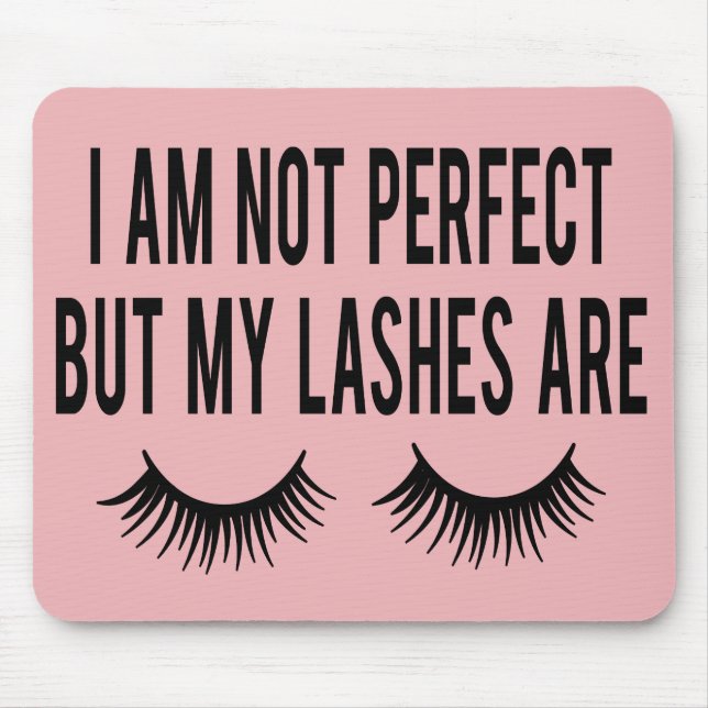 Cute Cosmetologist Lashes Makeup Artist Gift Mouse Pad (Front)