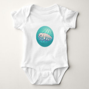 Cute Cosmic Tardigrade Cartoon Art Baby Bodysuit