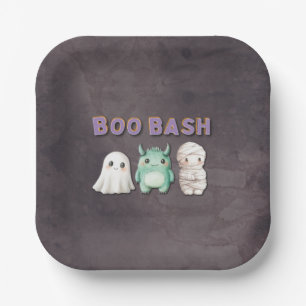 Cute Costume Halloween Party Paper Plates