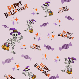 Cute Costume Halloween Party Wrapping Paper