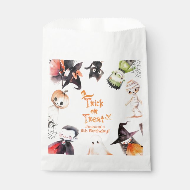 Cute Costume party Halloween monsters birthday Favor Bag (Front)
