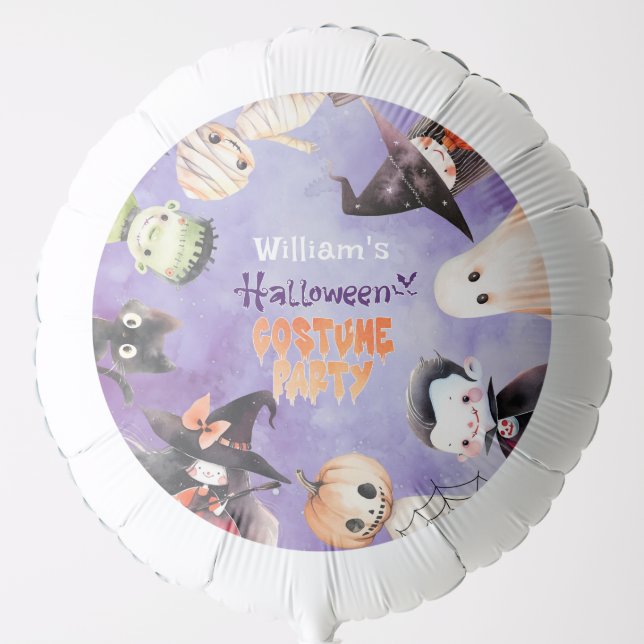 Cute Costume party Monsters Halloween birthday Balloon (Front)