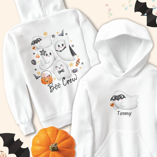 Cute Costume Spooky Ghost Pumpkin Halloween Hoodie (Creator Uploaded)