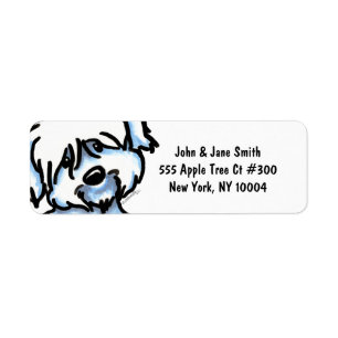 Cute Coton de Tulear Personalized Label