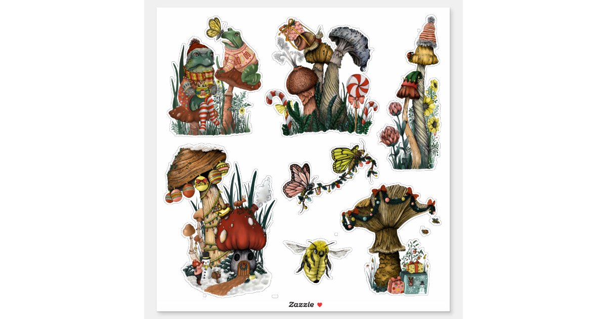 Woodland Friends Cottagecore Stickers – The Curious Cactus