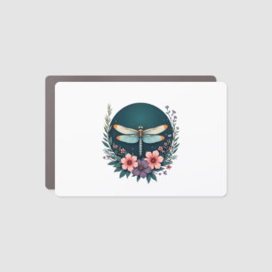Cute Cottagecore Floral Dragonfly Aesthetic Girls Car Magnet