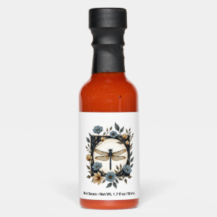 Cute Cottagecore Floral Dragonfly Aesthetic Girls Hot Sauces