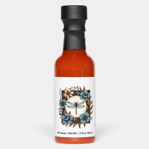 Cute Cottagecore Floral Dragonfly Aesthetic Girls Hot Sauces