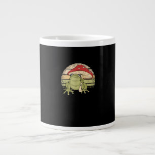 Cute Cottagecore Frog Mushroom Goblincore Toad Aes Giant Coffee Mug