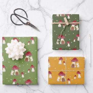 Mushroom Wrapping Paper — The Little Red House