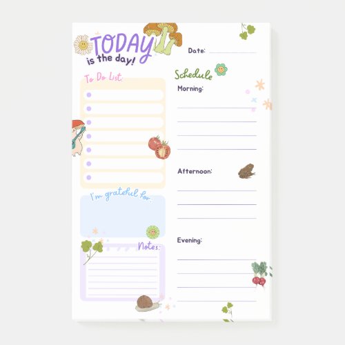 Cute Cottagecore Tear_Away Daily Planner Post_it Notes
