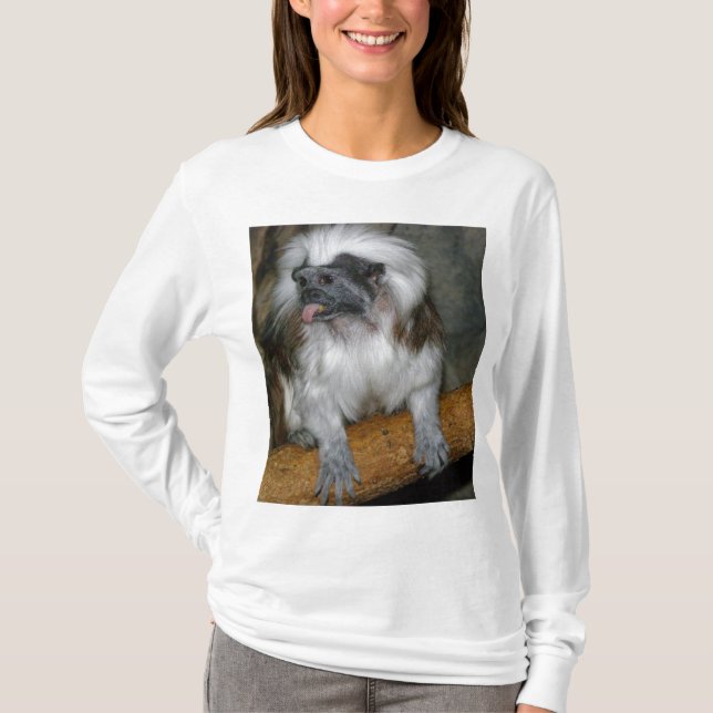 Cute Cotton-top Tamarin T-Shirt (Front)