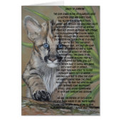 cute cougar kitten big cat wildlife painting art (Front)