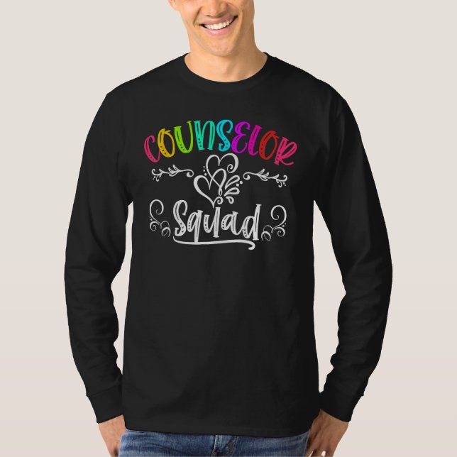 Cute Counselor Squad Back To School Teacher Mens W T-Shirt (Front)