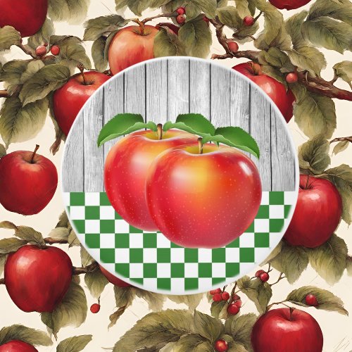 cute Country apple kitchen Ceramic Knob