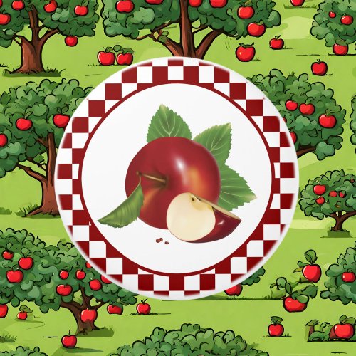 cute Country apple kitchen Ceramic Knob