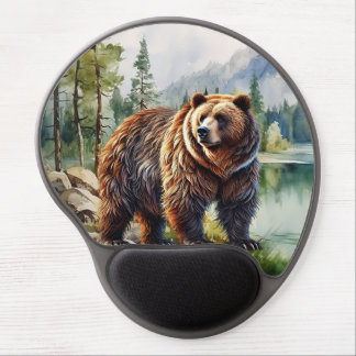 Cute Country bear lovers Gel Mouse Pad
