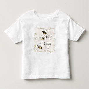 Cute Country Bees Big Sister Toddler T-shirt