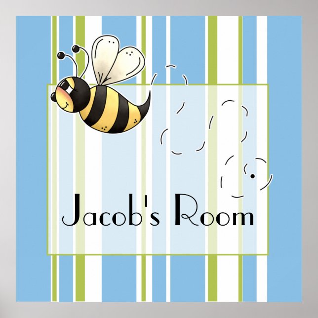 Cute Country Bees to Personalize Poster (Front)