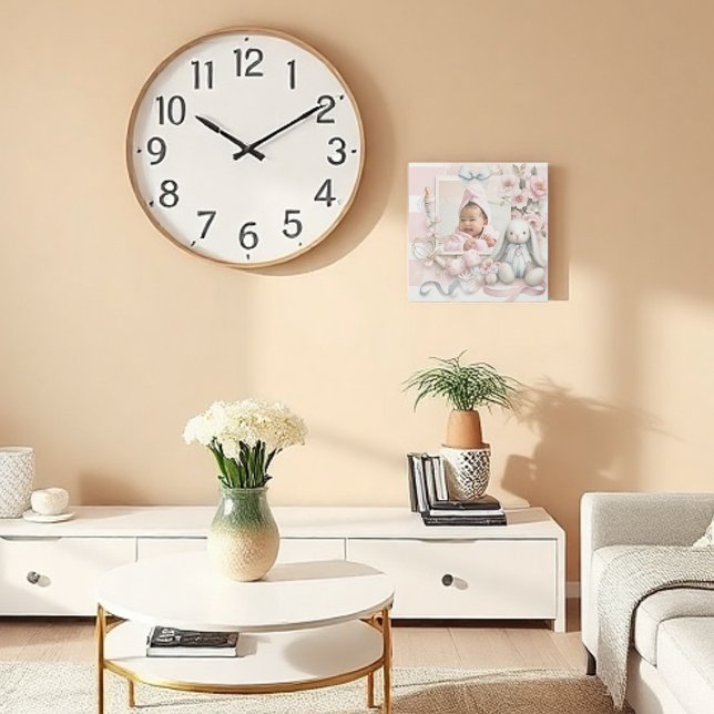 Cute Country Bunny Floral Baby Photo Gallery Wrap (Creator Uploaded)