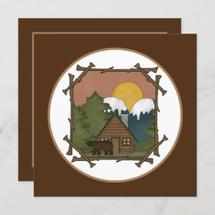 Cute Country Cabin any purpose party Invitation