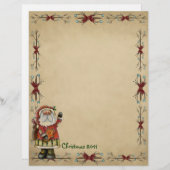 Cute Country Christmas Letterhead (Front/Back)