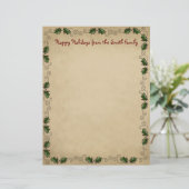 Cute Country Christmas Letterhead (Standing Front)
