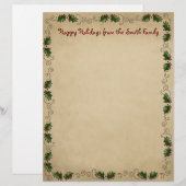 Cute Country Christmas Letterhead (Front/Back)