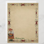 Cute Country Christmas Letterhead (Front/Back)