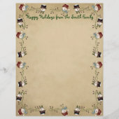 Cute Country Christmas Letterhead (Front)