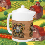 cute Country cow lovers Teapot<br><div class="desc">cute Country cow lovers teapot</div>
