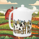 Cute Country cow lovers  Teapot<br><div class="desc">Cute Country cow lovers teapot</div>